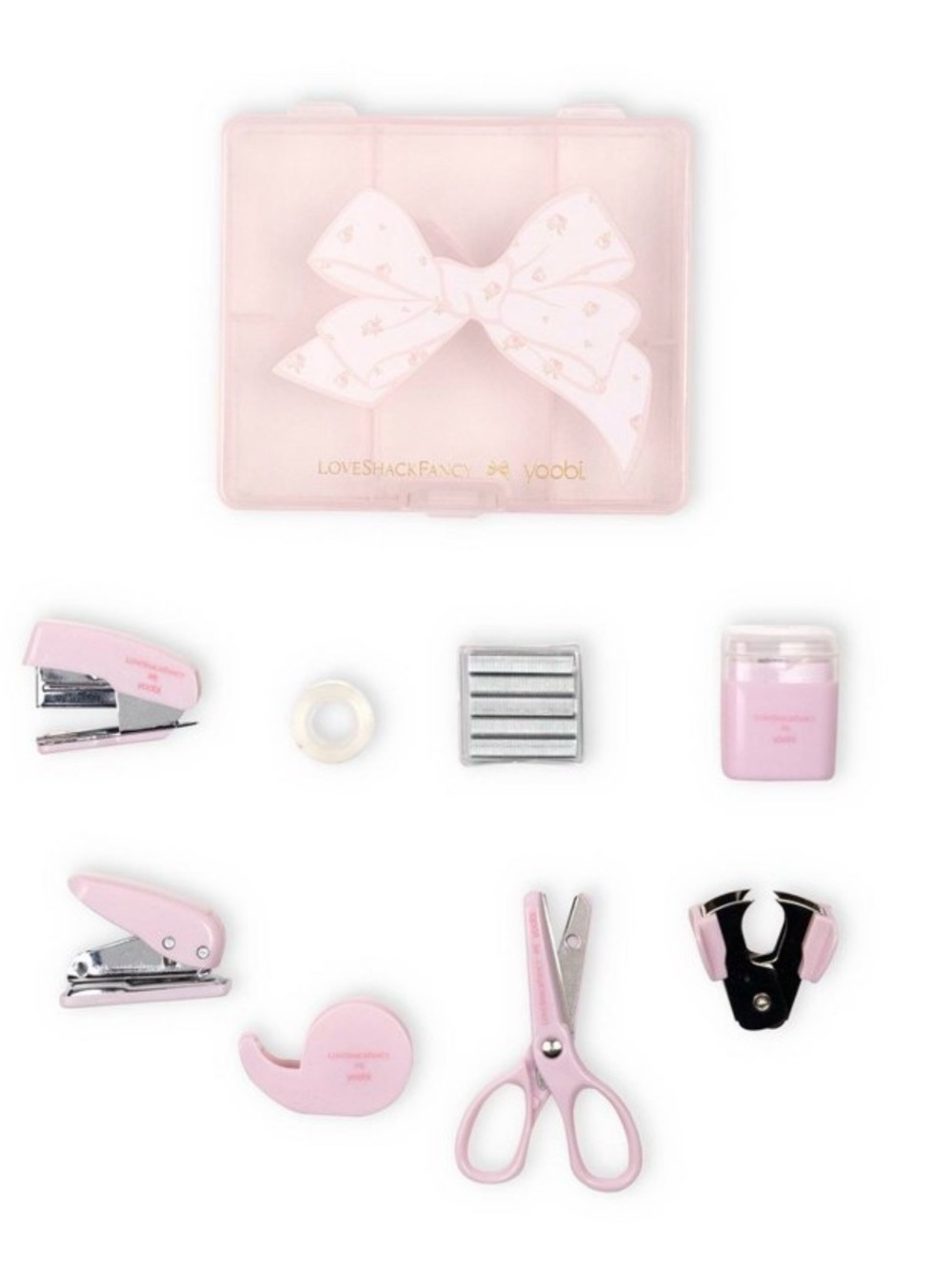 LoveShackFancy x Target - Yoobi Mini Supply Kit Flat Box Ballet Bloom - Picture 3 of 5